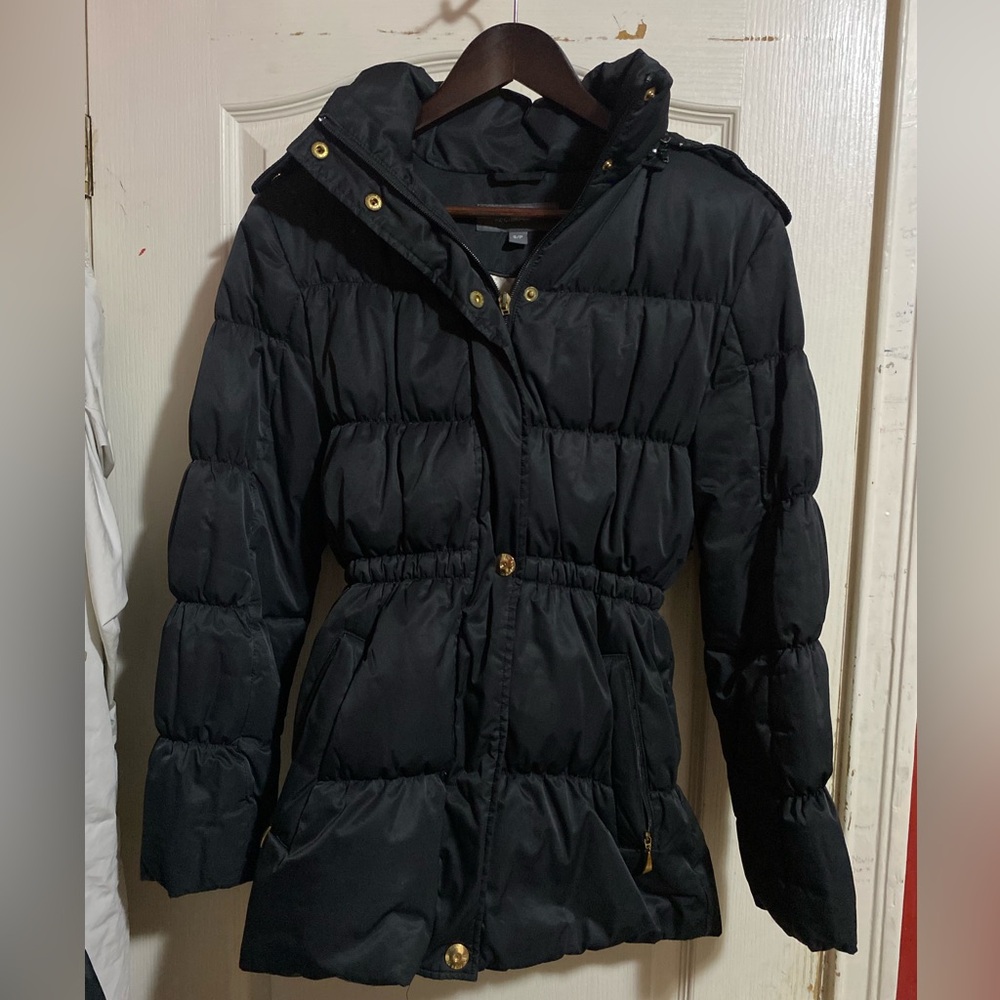Liz Claiborne Puffer Long Coat | Small | Black | Good Condition